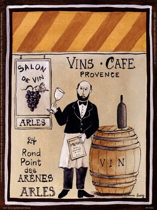 Framed Salon De Vin Print