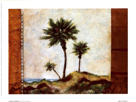 Framed Suncast Shadows I Print