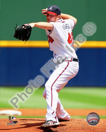 Framed Tommy Hanson 2010 Action Print