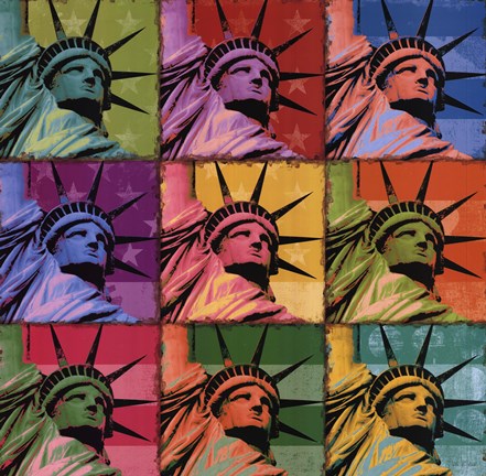 Framed Pop Liberty Print