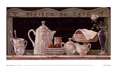 Framed Maison Du Cafe Print