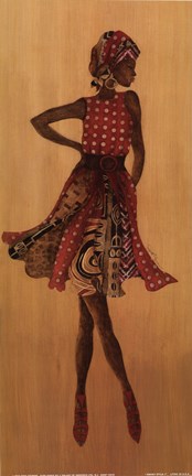 Framed Ebony Style I Print