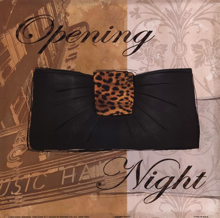 Framed Opening Night Print