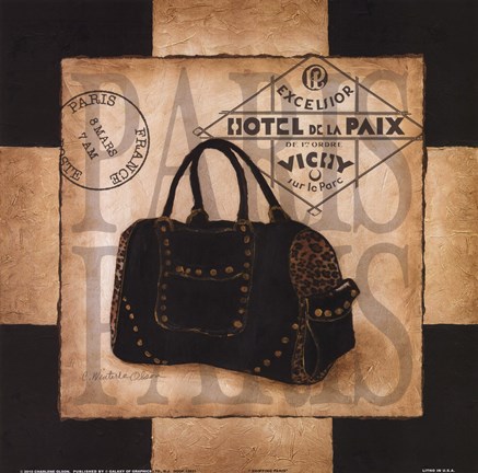 Framed Shopping Paris Print