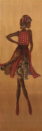 Framed Ebony Style I Print