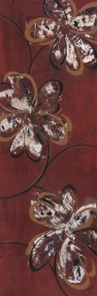 Framed Flowers Dancing II Print