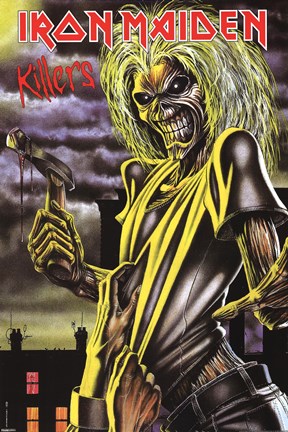 Framed Iron Maiden - Killers Print