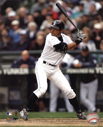 Framed Ichiro Suzuki 2010 Action Print