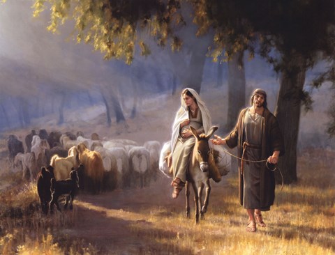 Framed Journey to Bethlehem Print