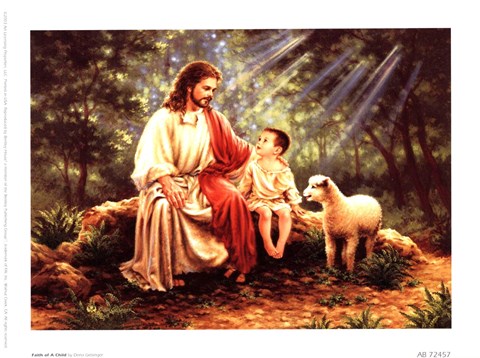 Framed Faith Of A Child Print