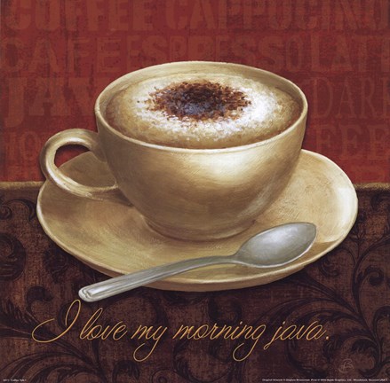 Framed Coffee Talk I Print