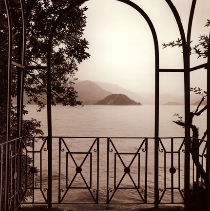 Framed Vista Di Lago No. 1 Print