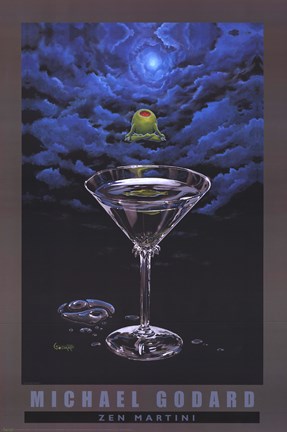 Framed Zen Martini Print