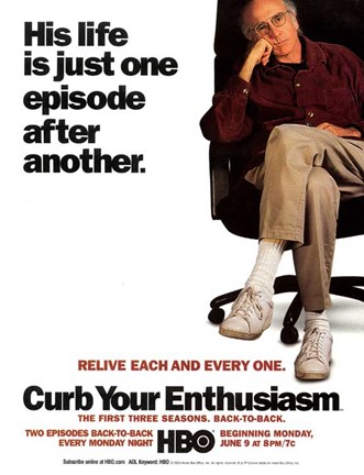 Framed Curb Your Enthusiasm Relive Each and Every One. Print