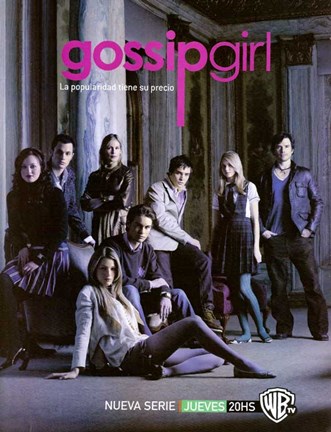 Framed Gossip Girl Cast Spanish Print
