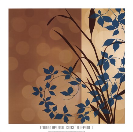 Framed Sunset Blueprint II Print