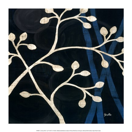 Framed Spring Buds I Print