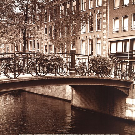 Framed Autumn in Amsterdam III Print