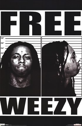 Framed Lil Wayne - Free Weezy Print