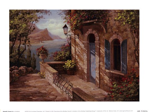 Framed Amalfi Coast II Print