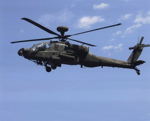 Framed AH-64 Apache US Army photo Print