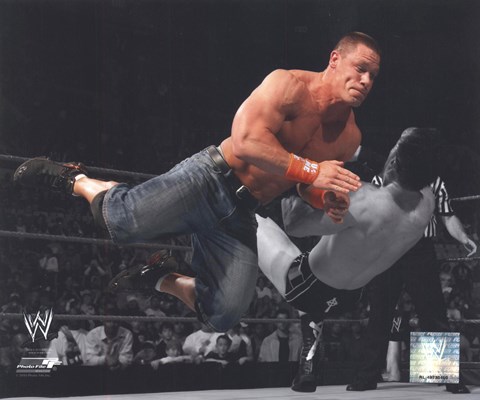 Framed John Cena 2010 Spotlight Action Print