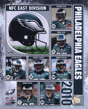 Framed 2010 Philadelphia Eagles Team Composite Print