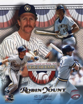 Framed Robin Yount Hall of Fame Limited Edition Print