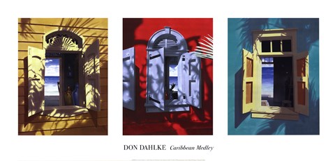 Framed Caribbean Medley (triptych) Print
