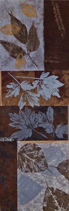 Framed Blue Fusion Panel II Print