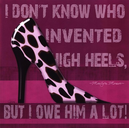 Framed Cheetah Shoe Print