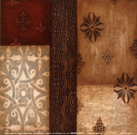 Framed Twilight Abstract I Print