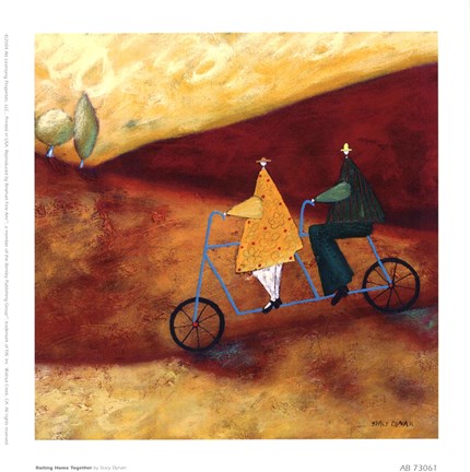 Framed Rolling Home Together Print