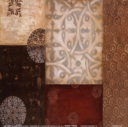 Framed Twilight Abstract II Print