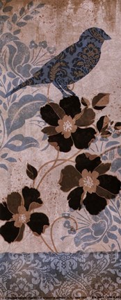 Framed Blue Bird I Print