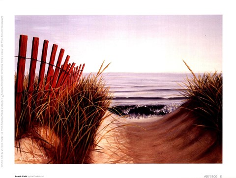 Framed Beach Path Print