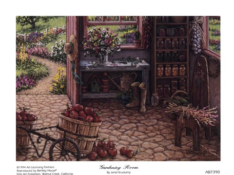 Framed Gardening Room Print