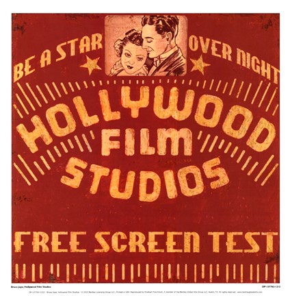Framed Hollywood Film Studios Print