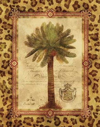 Framed Leopard Palm II Print