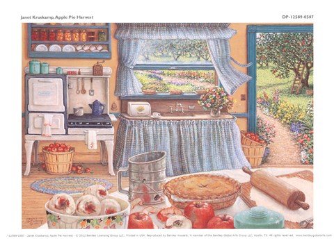 Framed Apple Pie Harvest Print