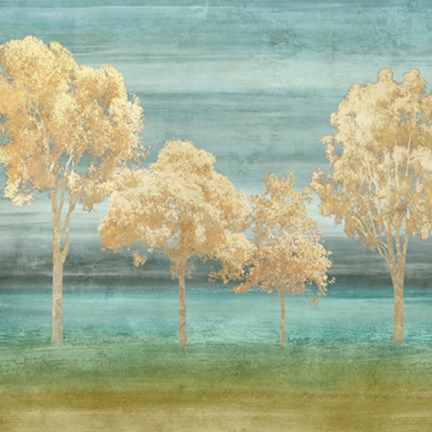 Framed Blue Horizons I Print