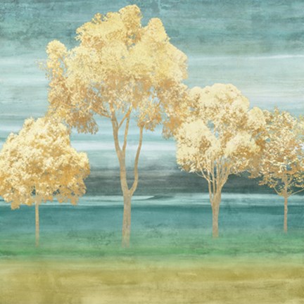 Framed Blue Horizons II Print