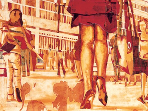 Framed Out for Shopping Print