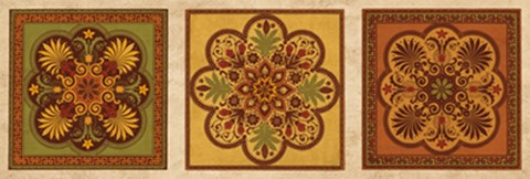 Framed Classical Tiles IV Print