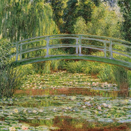 Framed Le pont Japonais, Giverny Print
