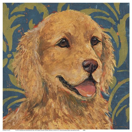 Framed Golden Retriever Print