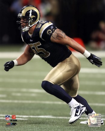 Framed James Laurinitis 2010 Action Print