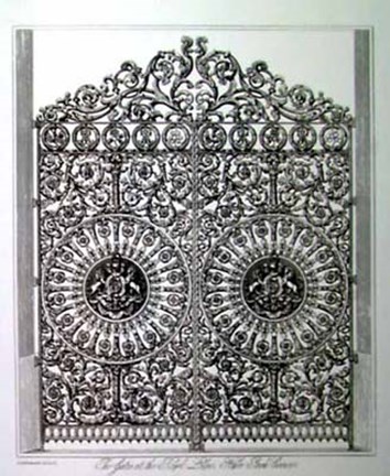 Framed Royal Lodge Gates Print