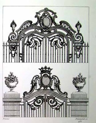 Framed Briseux Gate Print