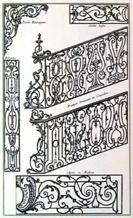 Framed Stair Balustrade I Print